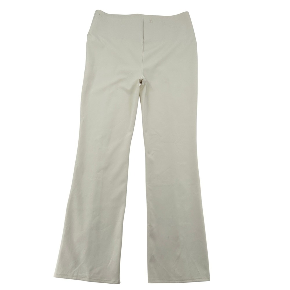7 Diamonds Pull On Flare Leg Career Dress Pants Cream Designer Stretch Womens XL